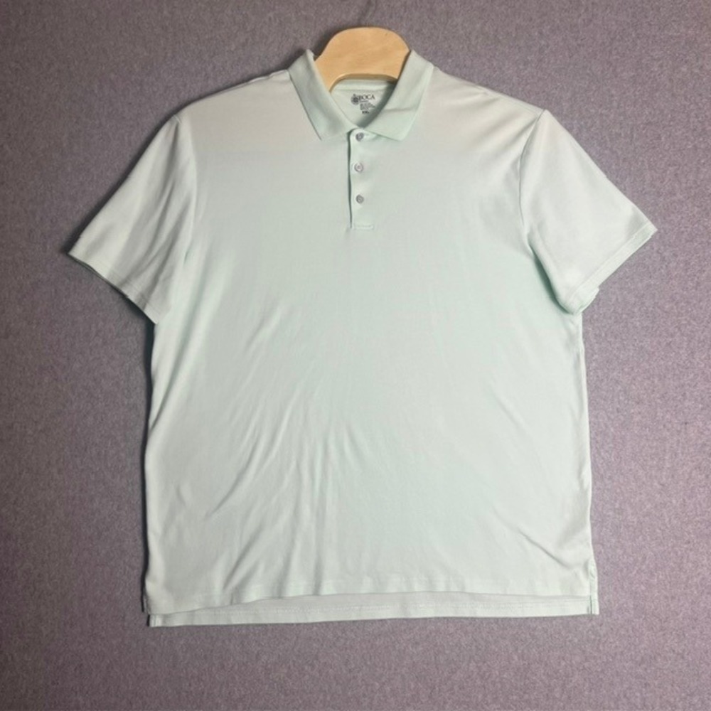 Boca Classics‎ Men's Mint Green Golf Polo Shirt Size XXL